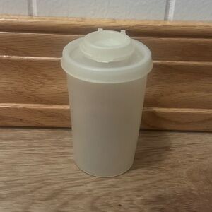 Vintage Tupperware Salt & Pepper Shaker Container Flip Top Lid Made in USA